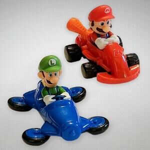 Nintendo Mario Kart 2022 McDonald's Mario & Luigi Racer Vehicle Toys